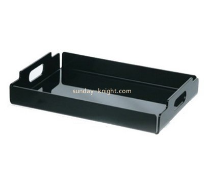 Bespoke black plastic party trays STK-086