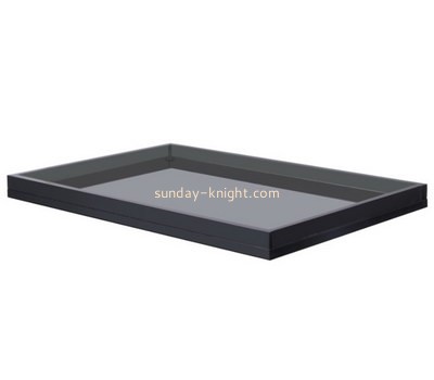 Bespoke black acrylic outdoor serving tray STK-089