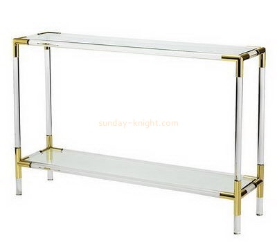 Bespoke 2 tiered acrylic narrow side table AFK-082