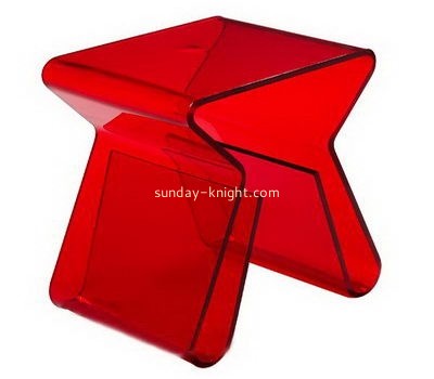 Bespoke red acrylic coffee table with storage AFK-101