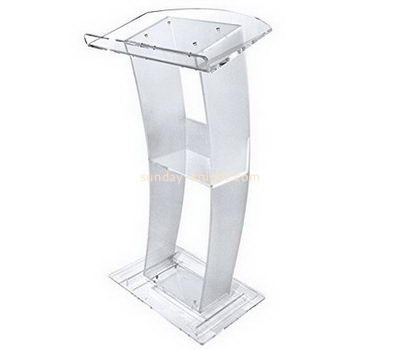 Bespoke clear acrylic lecture podium AP-189