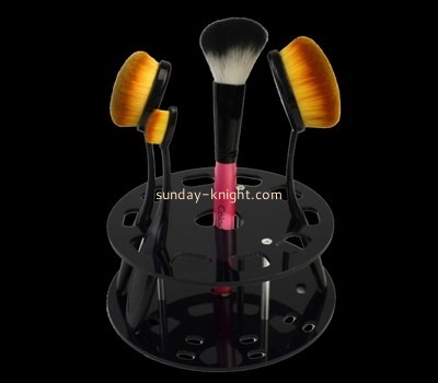 Customize black acrylic makeup brush stand holder MDK-217