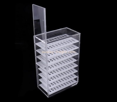 Customize cosmetic tiered plastic display stands MDK-246