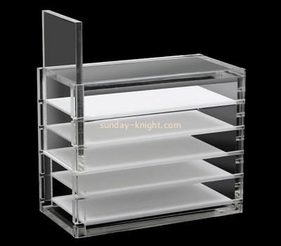 Customize cosmetic perspex tiered display stands MDK-247