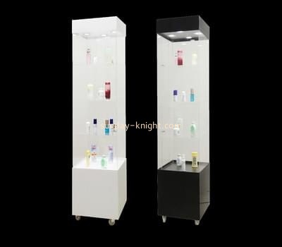 Customize acrylic tall corner display cabinet MDK-296