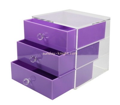 Customize acrylic 3 drawer box DBK-669