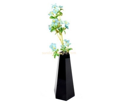 Customize acrylic black vase DBK-687