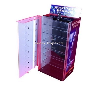 Customize acrylic tall storage cabinet with doors DBK-733