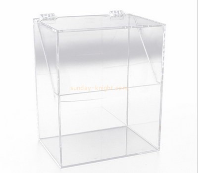 Customize clear acrylic box with hinged lid DBK-795