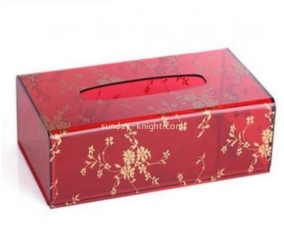 Customize red facial tissue box DBK-804