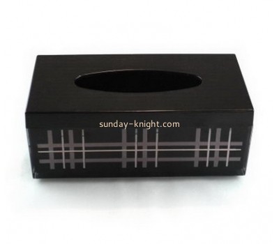 Customize black tissue box cover DBK-803