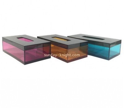 Customize acrylic rectangular tissue box DBK-852
