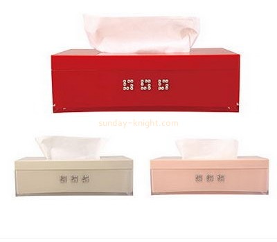 Customize acrylic tissue box case DBK-855