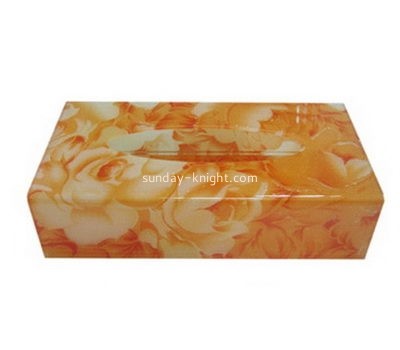 Customize acrylic rectangular tissue holder DBK-853
