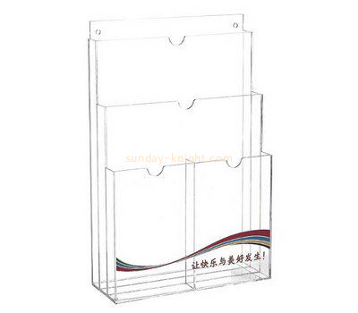 Customize acrylic wall hanging brochure holder BHK-582