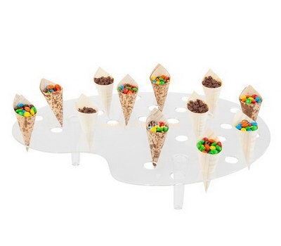 Customize acrylic ice cream cone display holder FSK-145