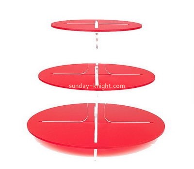 Customize acrylic tiered cake display stands FSK-160