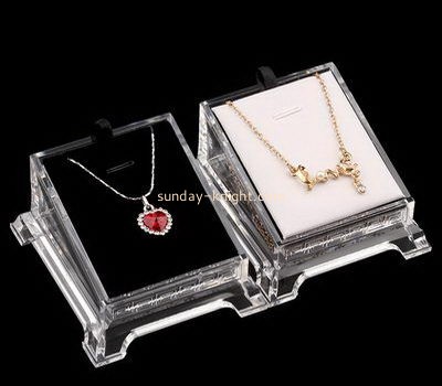 Customize acrylic necklace box JDK-590