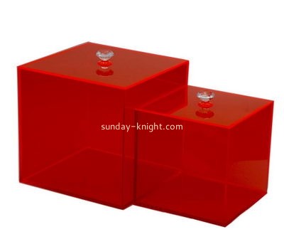 Acrylic cube box with lid DBK-952
