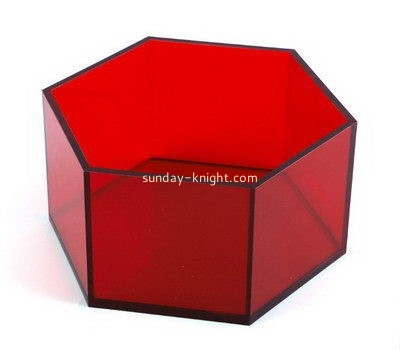Acrylic hexagon shaped box DBK-957