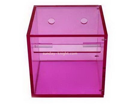 Purple square acrylic tissue box DBK-1005