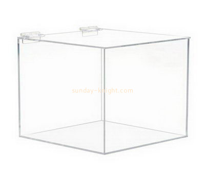 Square clear acrylic storage box with lid DBK-1015