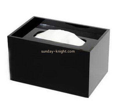 Large black acrylic tissue paper box DBK-1027