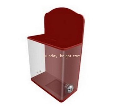 Customize small acrylic charity box DBK-1090