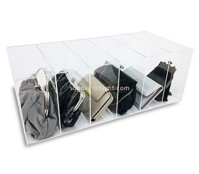 Customize clear acrylic bag display case DBK-1132