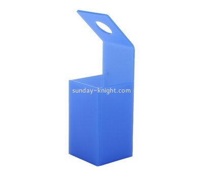 Custom blue acrylic flower box DBK-1180