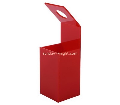 Custom red acrylic flower box DBK-1184