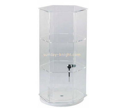 Custom hexagon acrylic display cabinet DBK-1204