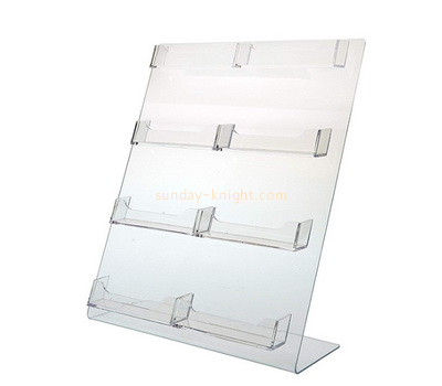 Custom 8 pockets acrylic business name cards holders BHK-709