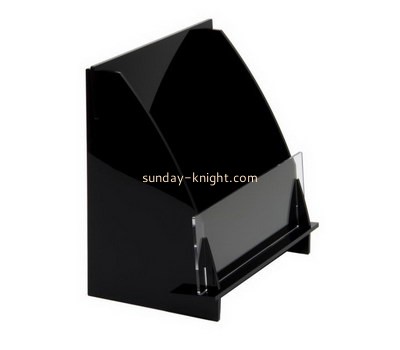 Custom counter top black acrylic pamphlet holder BHK-727