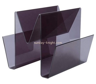 Customize W shape acrylic magazine holder BHK-763