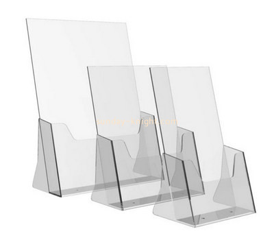 Custom table top acrylic leaflet holder BHK-782