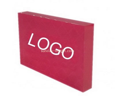 Custom acrylic logo block ABK-003