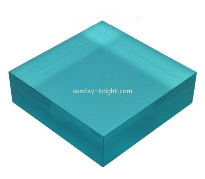 Custom blue acrylic display block ABK-030