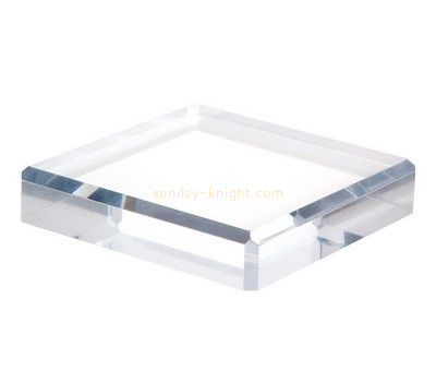 Custom clear acrylic beveled block ABK-043