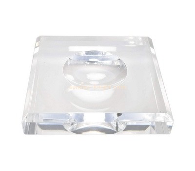 Custom clear acrylic beveled soap dish ABK-044