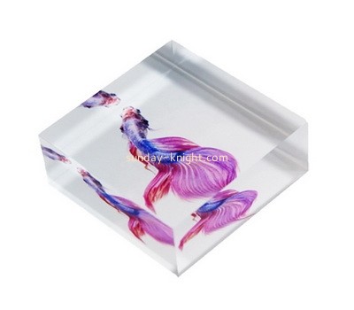 Custom clear plexiglass UV printing block ABK-062
