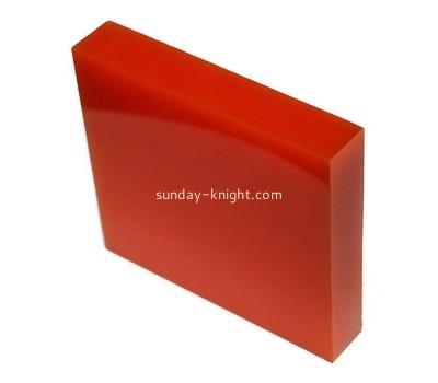 Custom red acrylic display block ABK-069
