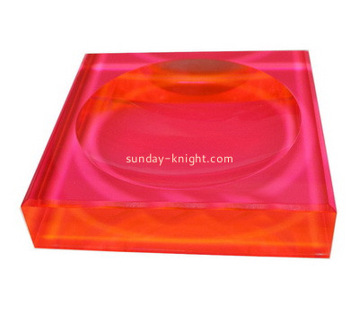 Custom neon red acrylic soap dish ABK-084