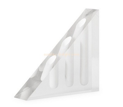 Custom triangle acrylic pen display block ABK-109