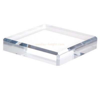 Custom clear plexiglass beveled display block ABK-135