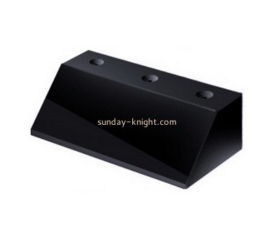 Custom front slanted black acrylic display block ABK-158