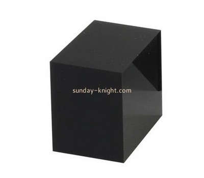 Custom black lucite display cube ABK-166