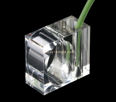 Custom cnc router plexiglass flower holder CAK-086