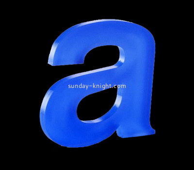 Custom laser cutting blue acrylic letter CAK-094