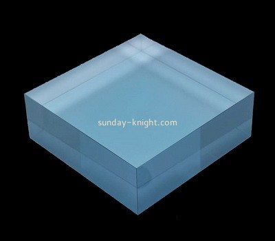 Custom laser cutting blue acrylic display block CAK-111